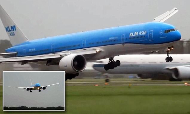 Boeing 777 KLM Nyaris Terbalik Diguncang Angin di Bandara Schiphol